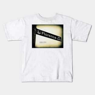 Florence Avenue, Inglewood, California by Mistah Wilson Kids T-Shirt